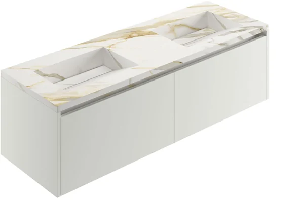 Fly Air Двойная Раковина 150 White