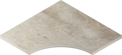 Уайт Бортик 60X60 Угловой Закруглённый 30