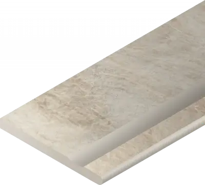 Уайт Бортик 30X60 С Выемкой Закругленный Правый