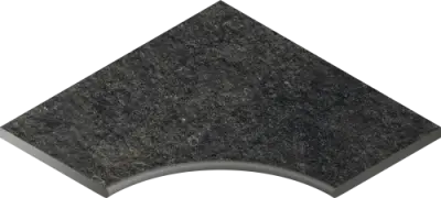 Блэк Бортик 60X60 Угловой Закруглённый 30