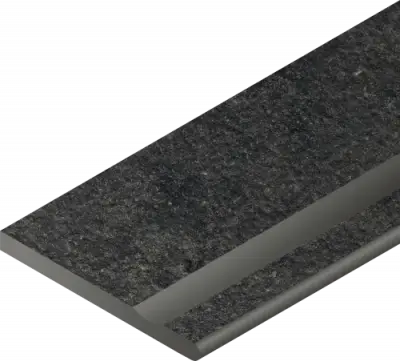 Блэк Бортик 30X60 С Выемкой Закругленный Правый